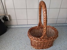 Vintage Weidenkorb,  Flaschenkorb, Blumenkorb, Dekokorb. 2 Flasche