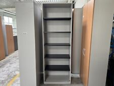 Steelcase Aktenregal 6 Ordnerhöhen 80cm grau Metallböden