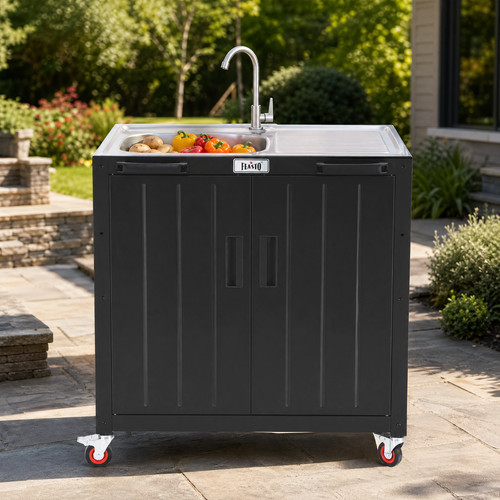 Outdoor grillwagen mit - outdoor,