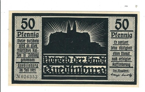 Notgeld quedlinburg - -,