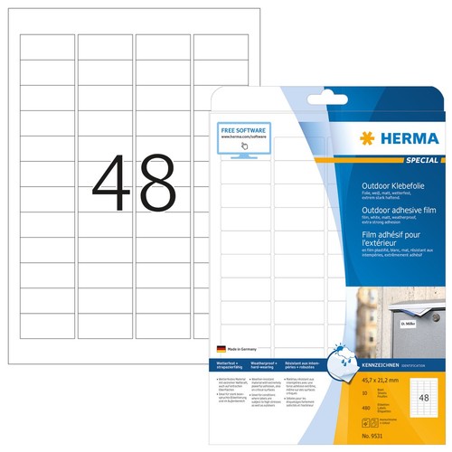 Herma outdoor folien etiketten - herma,