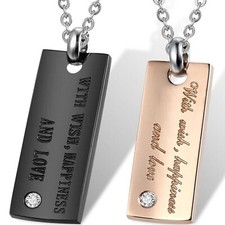 2x Edelstahl Freundschaft