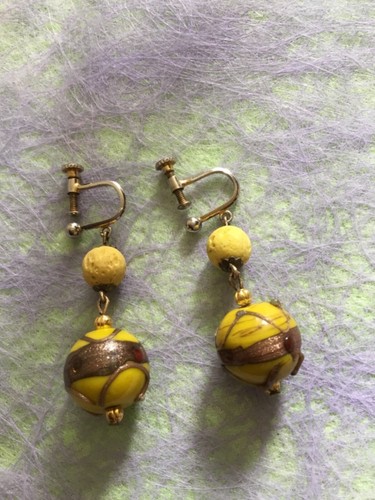 Alte ohrringe murano glas - ohrringe,