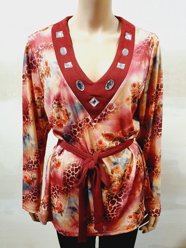 Shirt rot damen - 44/46, slink