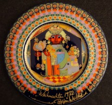 Rosenthal Porzellan Wandteller/ Weihnachtsteller 1972 Björn Wiinblad Design OVP