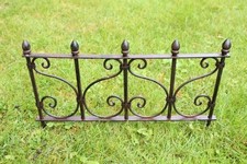 Beetzaun aus Metall 28 cm hoch Steckzaun Beeteinfassung kleine Beetbegrenzung 