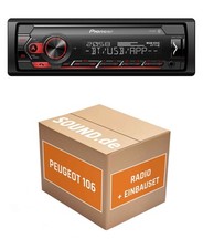 Autoradio Pioneer MVH-S320BT für Peugeot 106 S2 Bluetooth USB