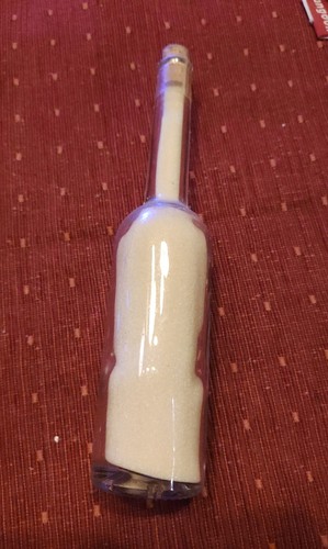 Deko flasche mit hellem - deko-flasche, sand