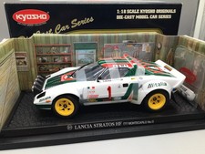 Modellautos 1:18 Kyosho Lancia Stratos HF Rally Rallye Monte Carlo 1977 mit OVP