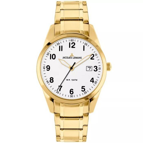 Uhr 40mm edelstahl ip gold - edelstahl,