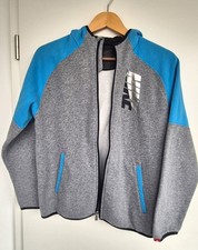 schöne tolle Nike Zipper Jacke in grau  blau Größe XL Kinder 158-170 13-15 Jahre