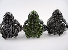  Grosser Strass Frosch Armreif klappbar Farbauswahl Sehr edles Design