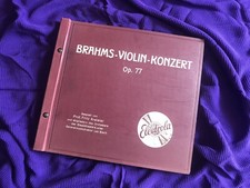 FRAGMENT Schellackplatten-Album von Electrola Brahms-Violinkonzert Op. 77