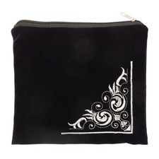 23 cm X 27 cm Blau bestickter