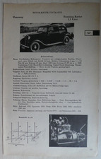 HANOMAG Kurier  MK Testkarte