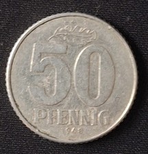 DDR 1 Münze: 50 Pfennig 1968
