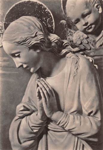 Skulptur maria das - maria,, jesukind