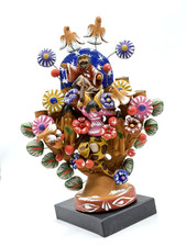 Árbol de la Vida Mexiko Tonfigur handbemalt – Lebensbaum – bunt – Folk Art