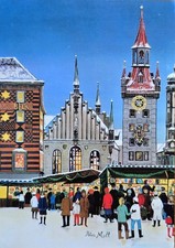 AK München Marienplatz 1992