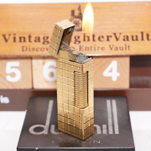Dunhill feuerzeug gold tartan - gold,