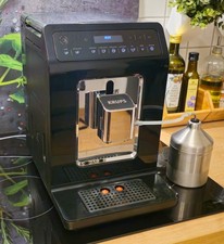 Krups EA89 Evidence Kaffeevollautomat Schwarz Auto Cappuccino
