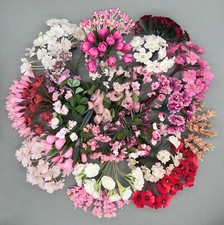 Künstliche Blumenzweige Deko Blätter Blumen Textil Pflanzen #7