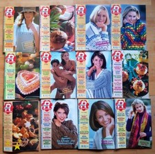 12x Ratgeber Frau und Familie 2000 retro Mode Schnittmuster Kochen Hefte Sammlun