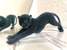 Statue Leopard Dunkel Blau 