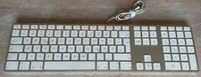 ✅ Apple Keyboard, schnurgeb. USB Alu Tastatur mit Ziffernblock, deutsch, Rg.MwSt