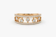 Diamant Memory Ring Vollbesatz