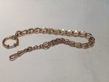 Antike, vergoldete Uhren Kette,    "Vintage"