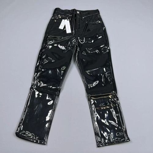 Topshop schwarze vinyl hose - schwarze,