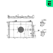ERA Motorkühler Wasserkühler 673546 für MERCEDES KLASSE W202 Model S202 SLK R170