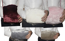 Muff schwarz Handschuhe Handwärmer FakePelz Webpelz Kunstfell warm zum Umhängen