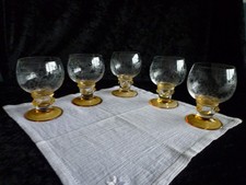 5 Weingläser Kristall Römer