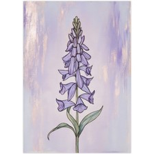 Lila Blume Wandbild Poster