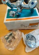 VIGOUR Badebatterie derby verchr. Brausegarnitur Kst.-Terraluxgriff