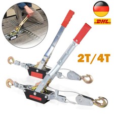 Handhebelseilzug 2000/4000kg Seilzug Seilwinde Hebetechnik Flaschenzug 1,9m Seil