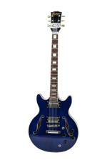 E-Gitarre GS-39 Ocean Blue Hollowbody Halbakustik Jazz Gitarre Semiacoustic