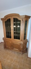 Vitrine aus Massiven Holz, Eiche rustikal aus Südtirol 
