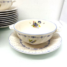 Nikko Vanessa Blue Peony 1 Suppentasse 2 tlg,  gut!