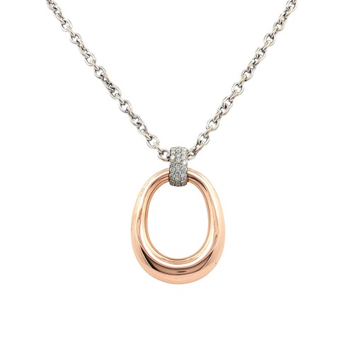 Kette weißgold mit - weißgold, anhänger