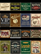 Sprüche-Schilder Ruhestand