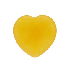 Gelbe Jade Herz | Handschmeichler 2x2 cm