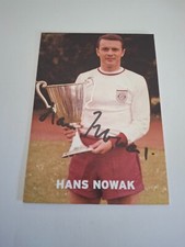 Karte Hans Nowak (Fussball)   mit Autogramm - ORIGINAL..