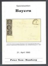 Peter Sem Spezialauktion Bayern 1990, Auktionskatalog