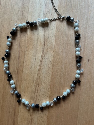 Elegante halskette aus onyx - aus,