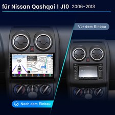 8-Core Android Carplay Autoradio Für Nissan Qashqai 1 J10 06-2013 GPS Navi 4G BT