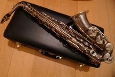 B&S ALT SAXOPHON "Blue Label" versilbert m. Mundstück