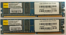 Elixir 2GB (2x1GB) DDR1 M2Y1G64DS8HC1G-5T 2Rx8 PC3200U-30331 400MHz #R2362